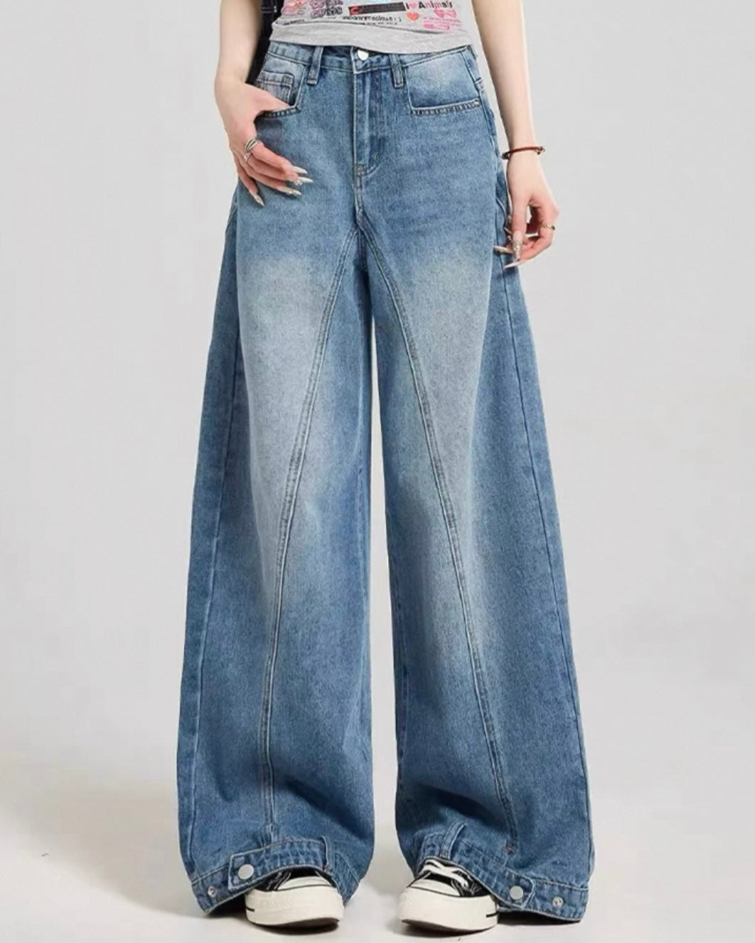 《11/14新作》バレルルックデニムパンツ