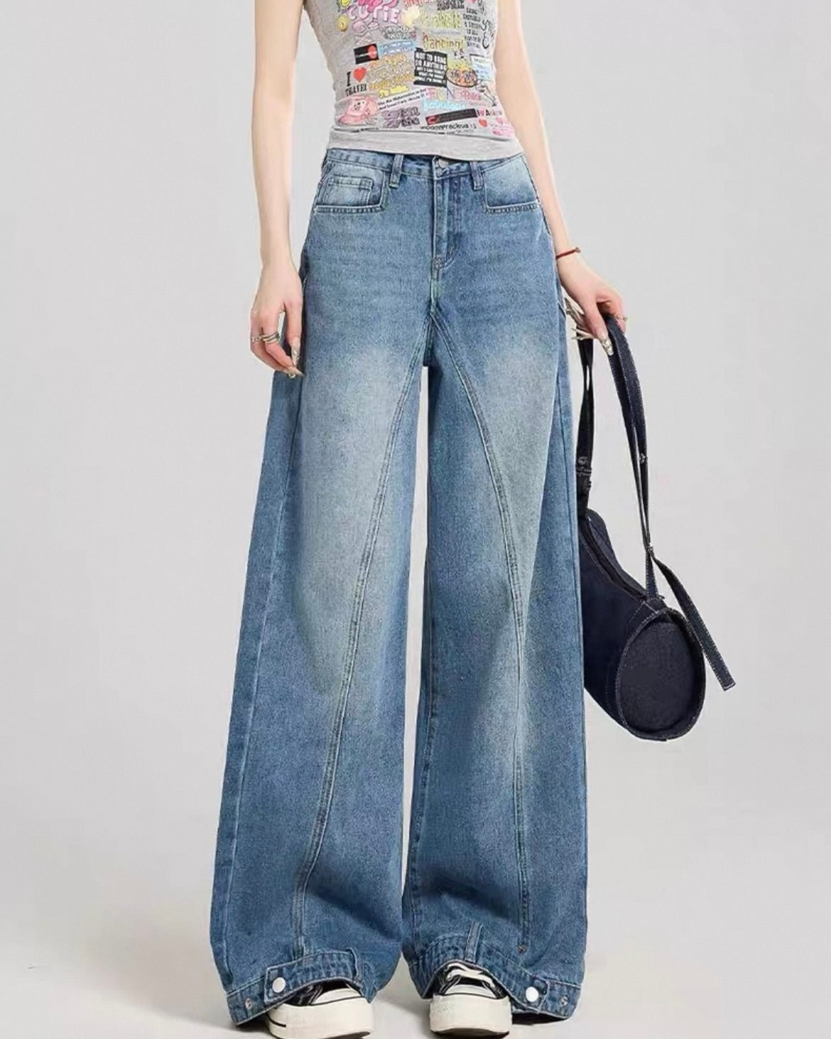 《11/14新作》バレルルックデニムパンツ