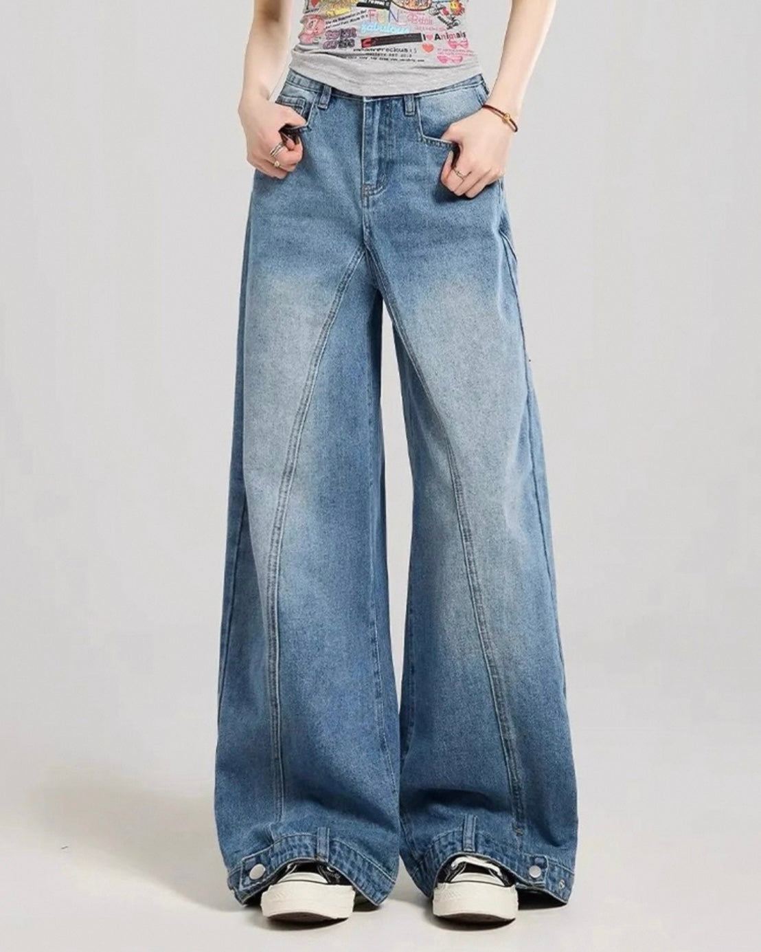 《11/14新作》バレルルックデニムパンツ