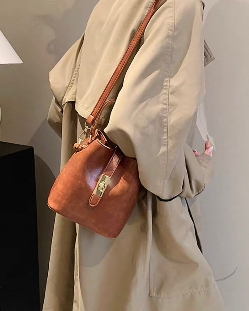 《11/14新作》2wayヴィンテージルックバケツバッグ