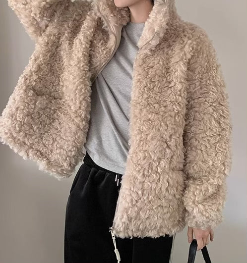 《11/28新作》プードルボアブルゾンコート