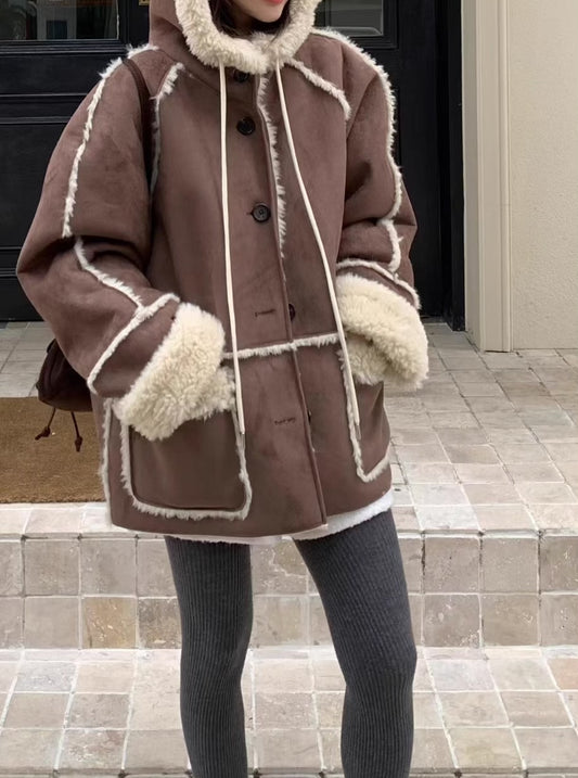 《11/7新作》フェイクムートンボアジャケット