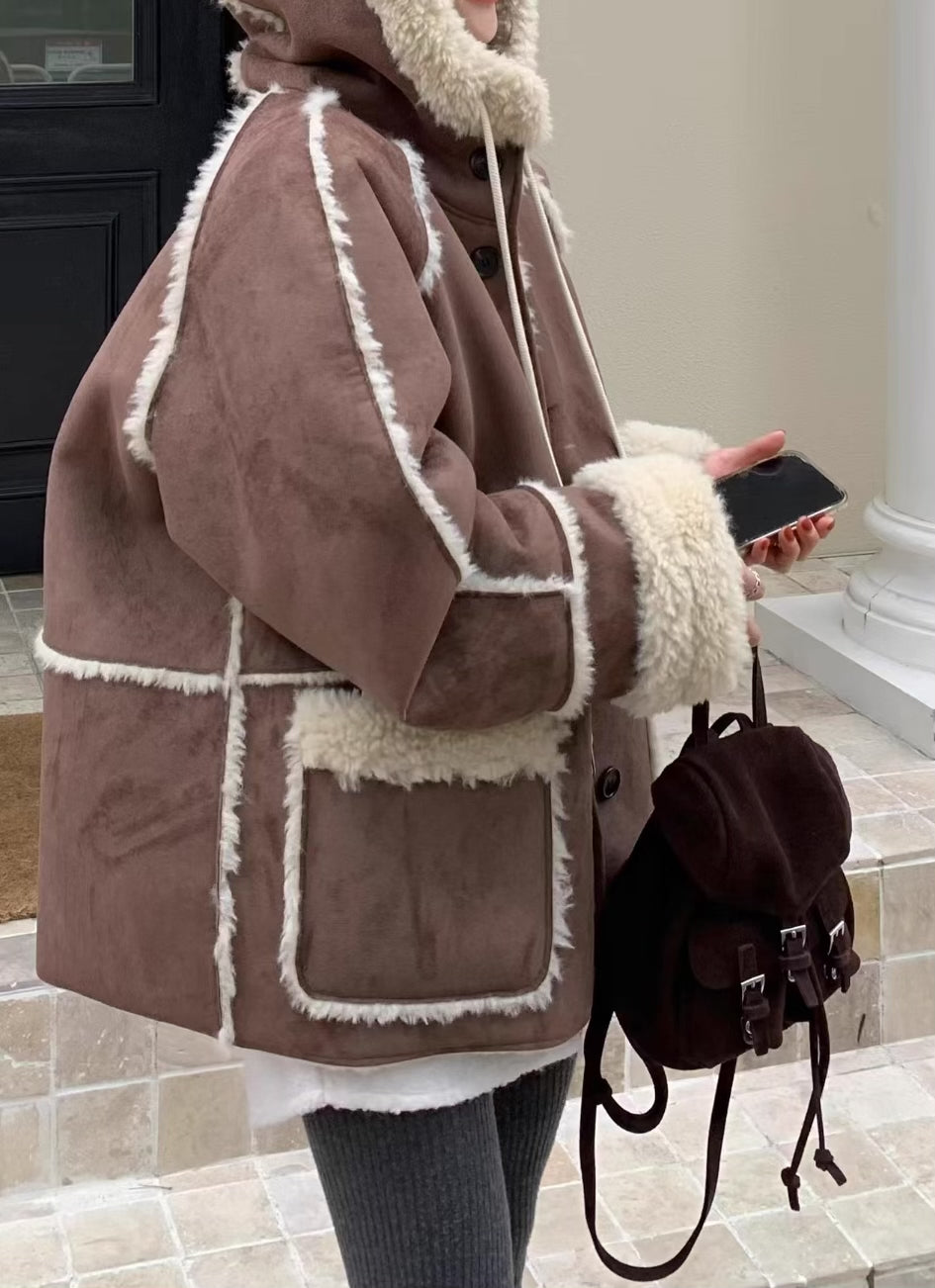 《11/7新作》フェイクムートンボアジャケット