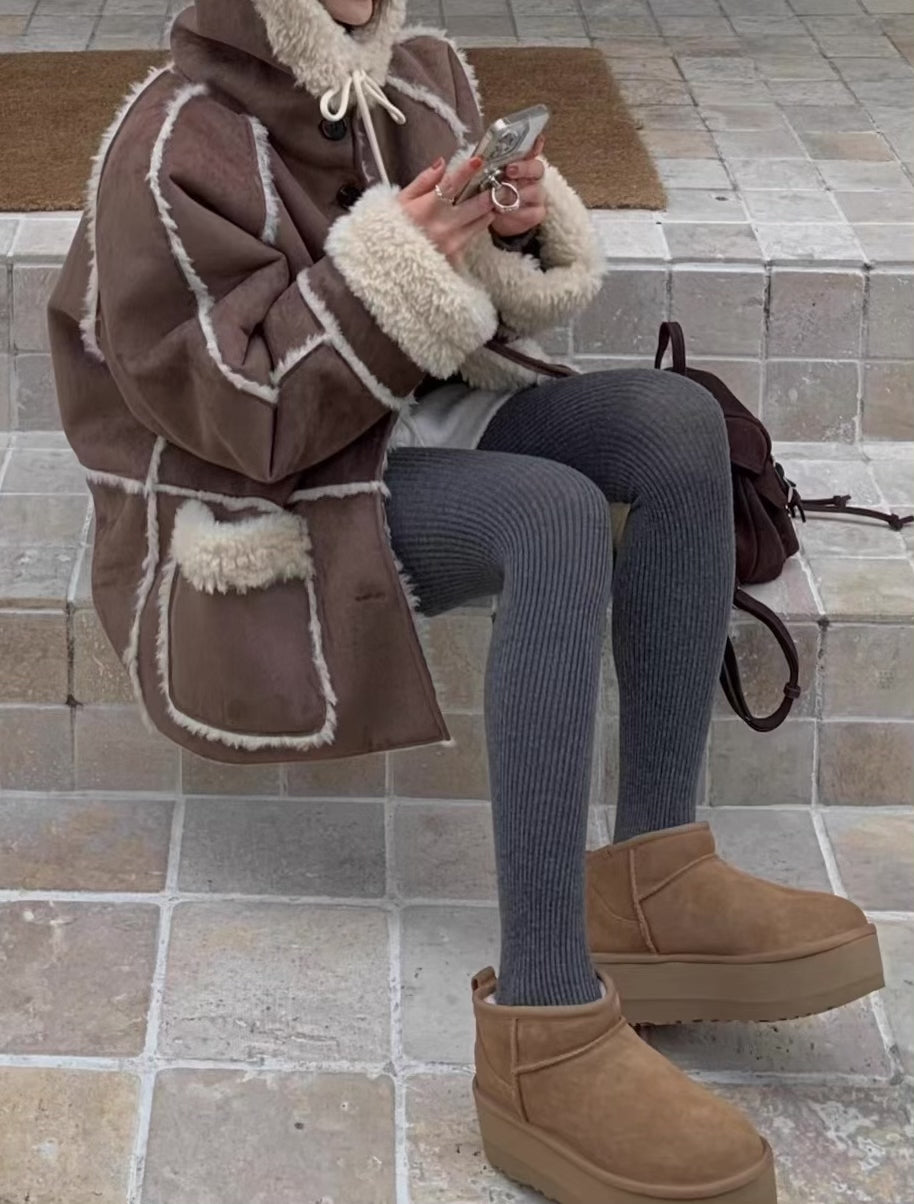 《11/7新作》フェイクムートンボアジャケット