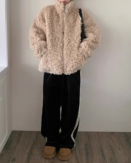 《11/28新作》プードルボアブルゾンコート