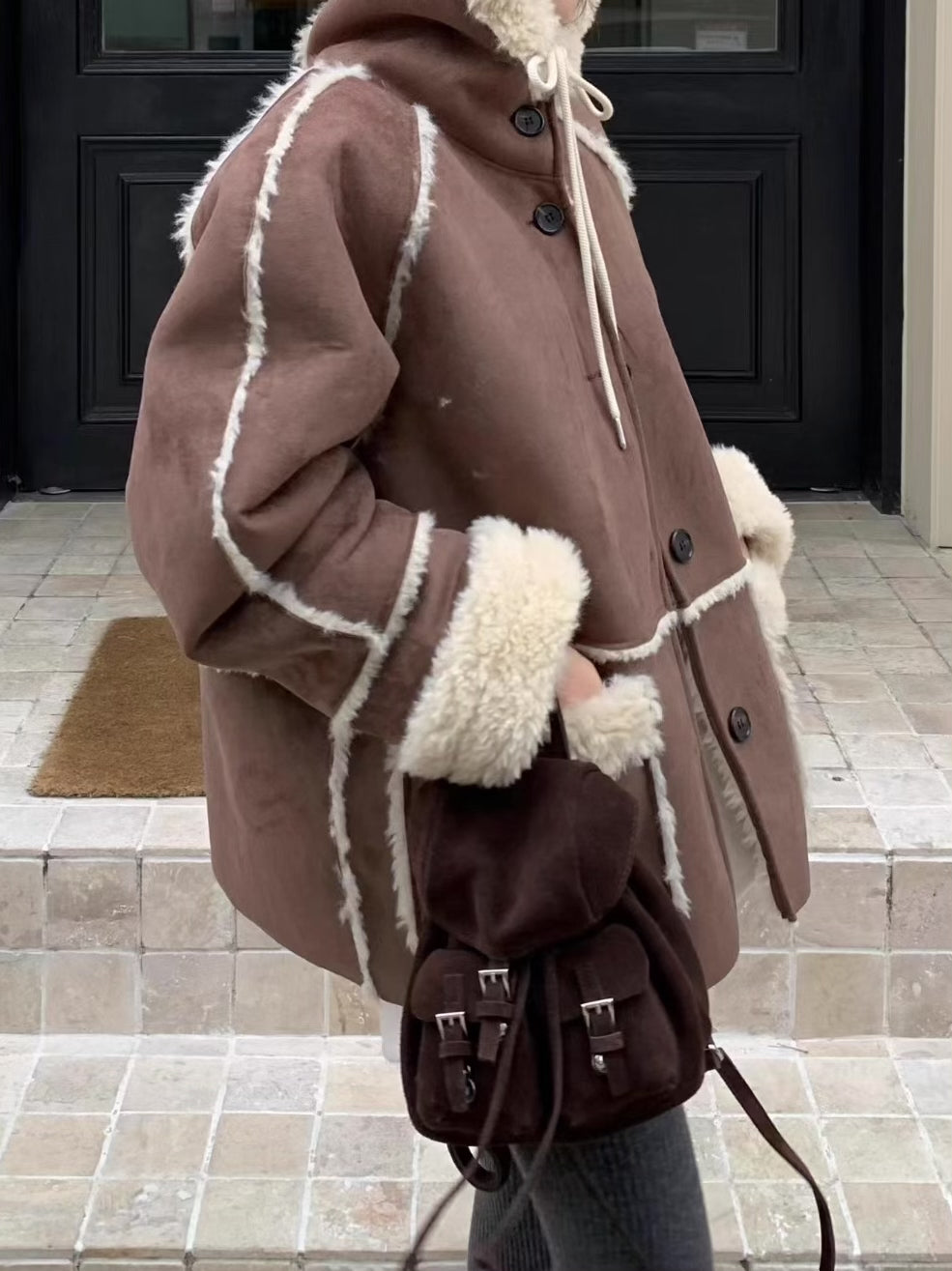 《11/7新作》フェイクムートンボアジャケット