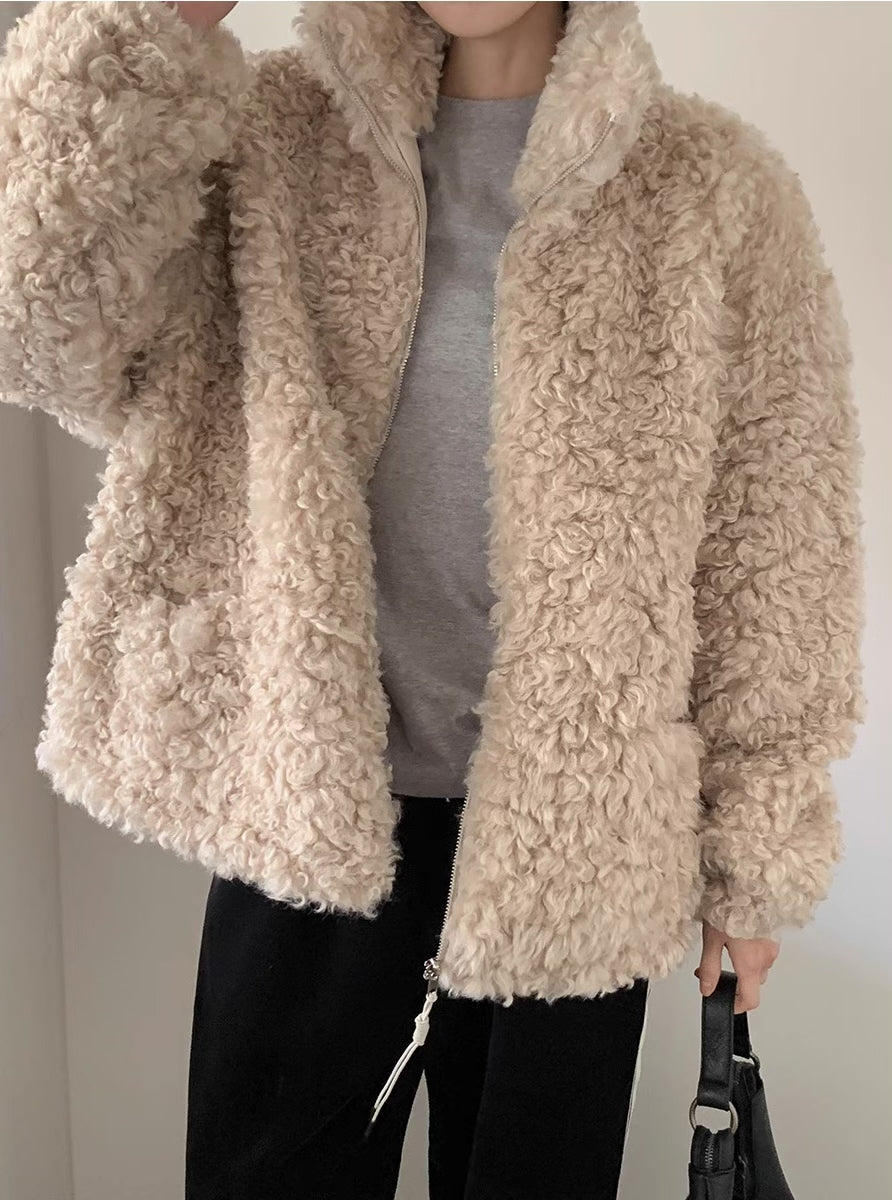 《11/28新作》プードルボアブルゾンコート