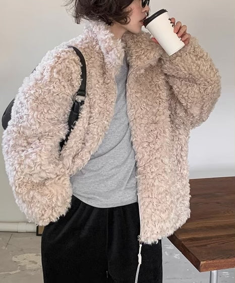 《11/28新作》プードルボアブルゾンコート