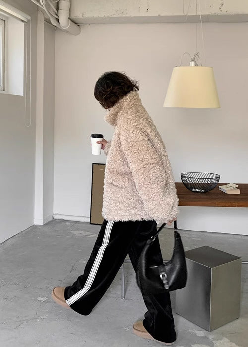 《11/28新作》プードルボアブルゾンコート