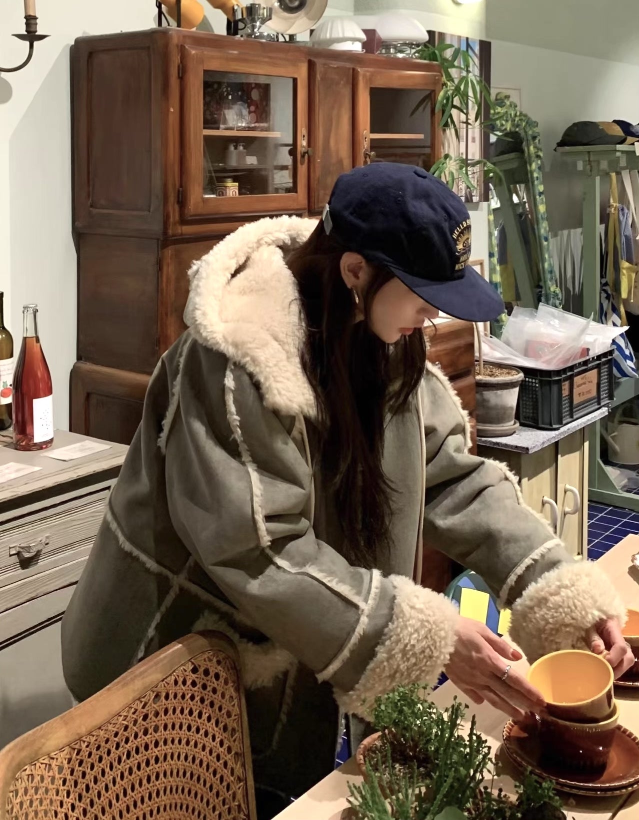 《11/7新作》フェイクムートンボアジャケット