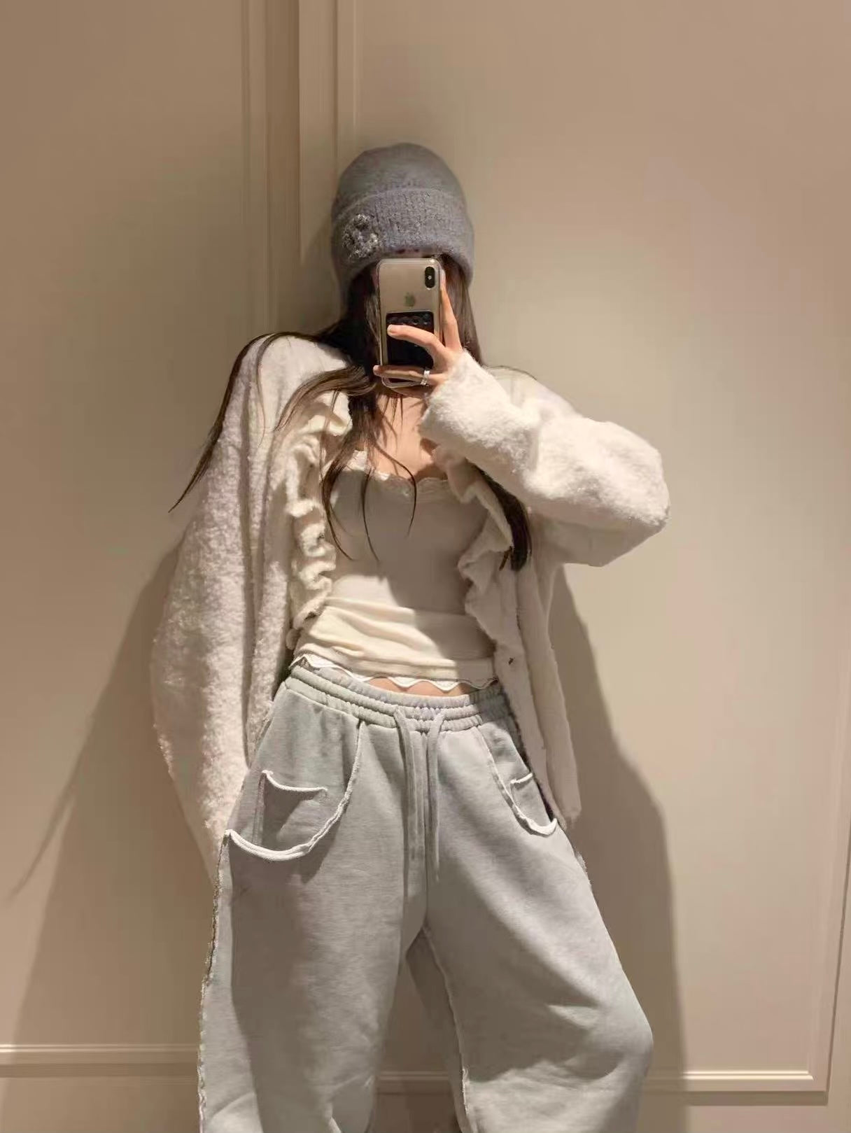 《11/28新作》フリルニットカーディガン