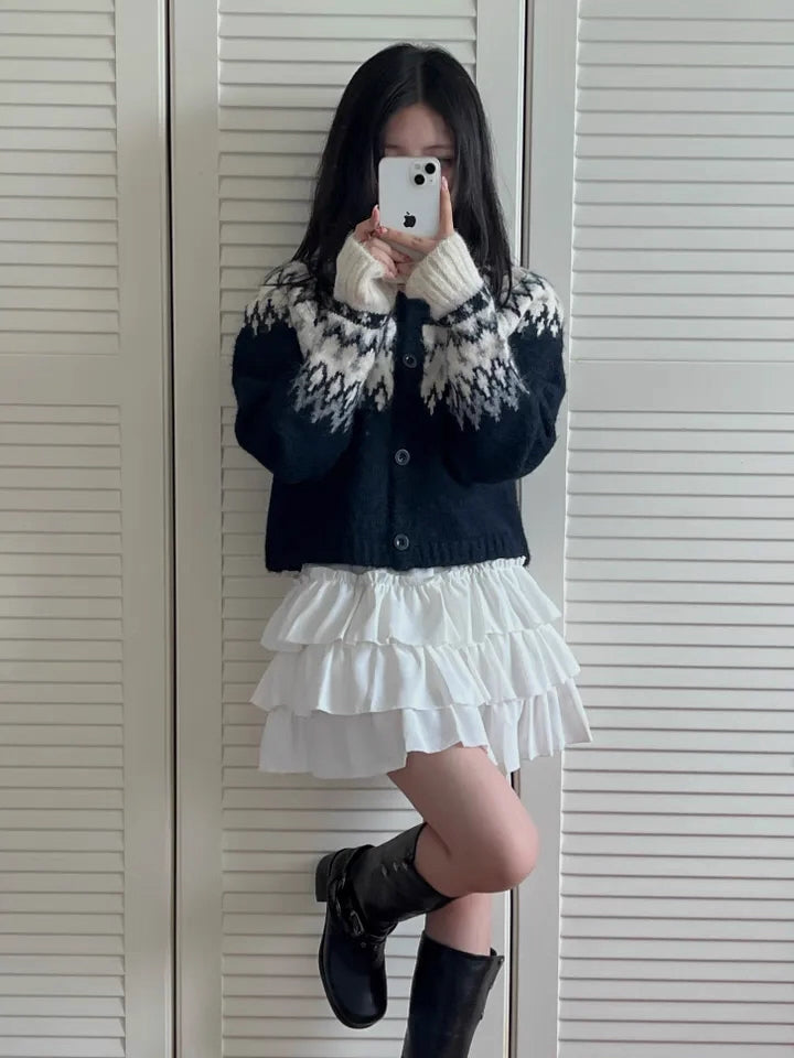 《11/7新作》ジャガードニットカーディガン