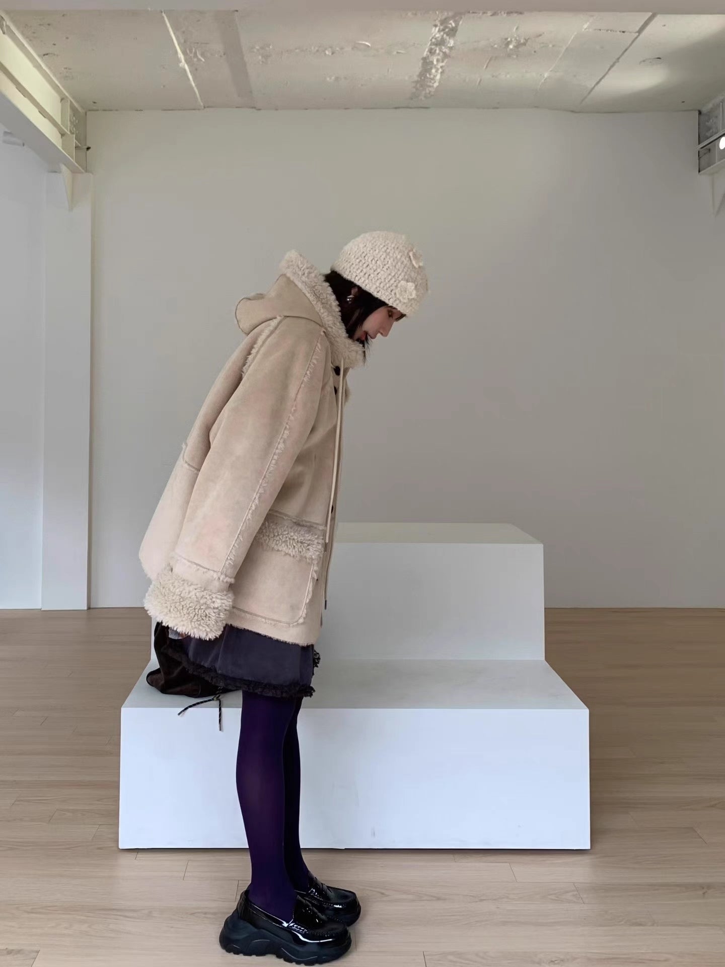 《11/7新作》フェイクムートンボアジャケット