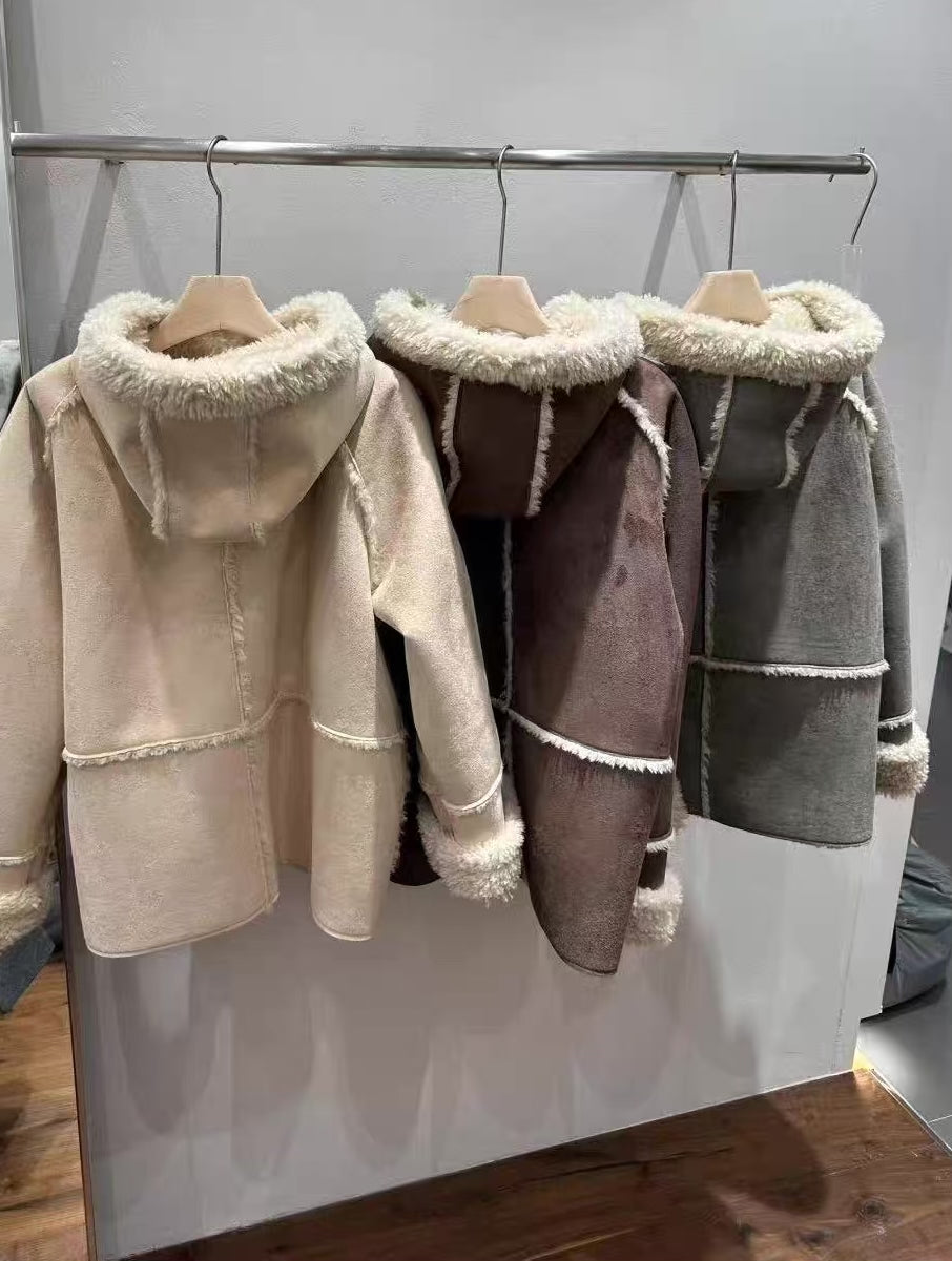 《11/7新作》フェイクムートンボアジャケット